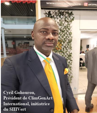 Cyril Gohourou, Président de ClimGenArt International, initiatrice du SIIIVert