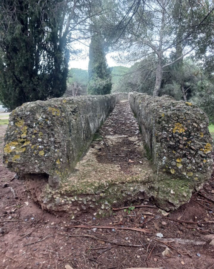 Voie de circulation de l’eau de l’aqueduc romain